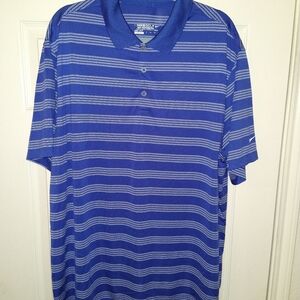 Nike Golf Tour Performance Striped Dri-Fit Short Sleeve Polo Shirt Men's sz XXL.